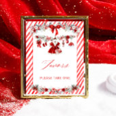 Santa Baby Christmas Girl Baby shower Favorieten Poster