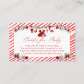 Santa Baby Christmas Girl Boeken voor Baby Informatiekaartje (Voorkant)