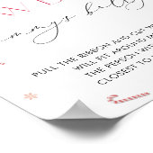 Santa Baby Christmas Hoe groot is mama's buikspel Poster (Hoek)