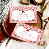 Santa Baby Christmas How Many Candies Informatiekaartje