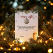 Santa Baby Christmas Luier Raffle Baby shower Informatiekaartje