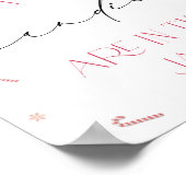 Santa Baby Christmas raden hoeveel Snoepjes Poster (Hoek)