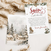 Santa Baby Christmas Snow Veel Bedankt Baby shower