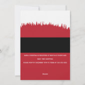 Santa Baby Christmas Time Baby Shower Kaart (Achterkant)