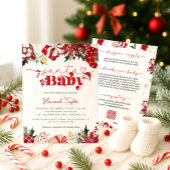 Santa Baby Christmas Winter Baby Shower Kaart