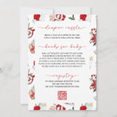 Santa Baby Christmas Winter Baby Shower Kaart (Achterkant)