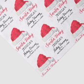 Santa Baby Christmas Winter Rode Baby shower Tissuepapier (Detail)