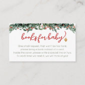 Santa Baby Clothesline Books for Baby Cards Informatiekaartje (Voorkant)