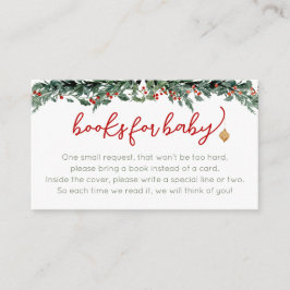 Santa Baby Clothesline Books for Baby Cards Informatiekaartje