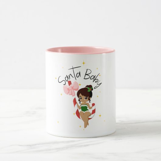 Santa Baby Cute Coffee Christmas Mug Mok (Midden)