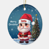 Santa Baby Deer, Fawn, Doe, Reindeer🦌 🎄 Keramisch Ornament (Links)