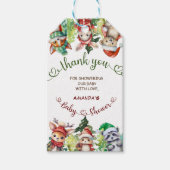 Santa Baby Dieren Kerst Baby Shower  Cadeaulabel (Voorkant)