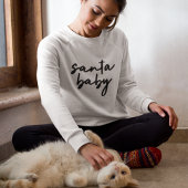 Santa Baby | Eerste kerstdag Modern minimalist Trui