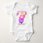 Santa, baby eerste Kerstmis Romper (Voorkant)