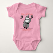 Santa, baby eerste Kerstmis Romper (Voorkant)