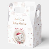 Santa Baby Elephant Christmas Baby shower Small Bedankdoosjes (Geopend)