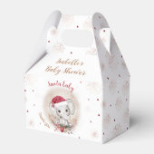 Santa Baby Elephant Christmas Baby shower Small Bedankdoosjes (Voorkant Zijde)