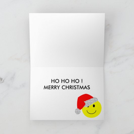 'Santa baby FACE KERSTMIS KAART (Binnen)