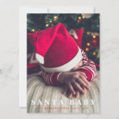 santa baby feestdagenkaart (Voorkant)