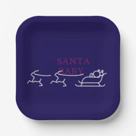 Santa Baby: feestelijke en flirterige feestvreugde Papieren Bordje