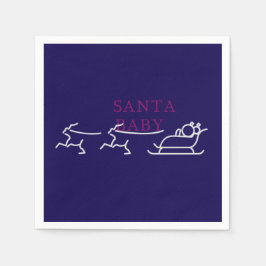 Santa Baby: feestelijke en flirterige feestvreugde Servet