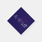 Santa Baby: feestelijke en flirterige feestvreugde Servet (Hoek)