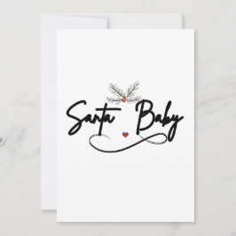 Santa Baby - Flirty Holiday Script Feestdagenkaart