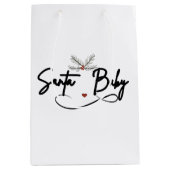 Santa Baby - Flirty Holiday Script Medium Cadeauzakje (Voorkant)