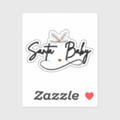 Santa Baby - Flirty Holiday Script Sticker (Vel)