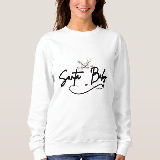 Santa Baby - Flirty Holiday Script Trui (Voorkant)