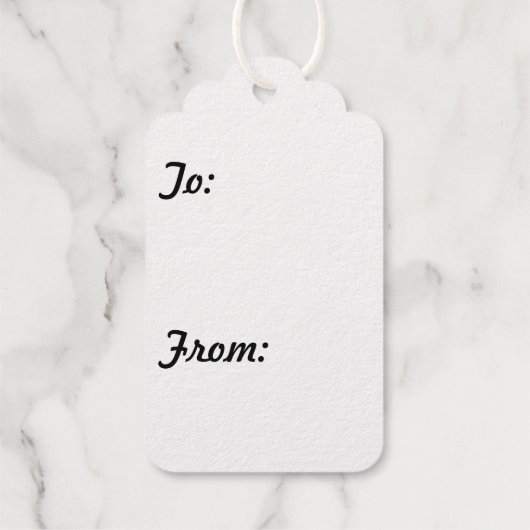 Santa Baby! Folie Gift Label (Achterkant)