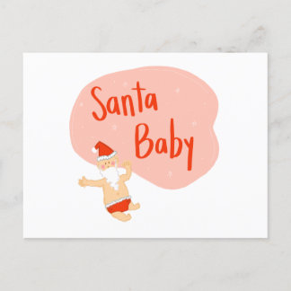 Santa Baby Funny Christmas Briefkaart