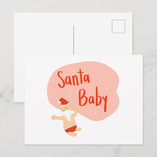 Santa Baby Funny Christmas Briefkaart (Voorkant / Achterkant)