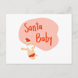 Santa Baby Funny Christmas Briefkaart
