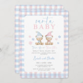 Santa Baby Geslacht onthullen uitnodiging (Voorkant / Achterkant)