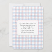 Santa Baby Geslacht onthullen uitnodiging (Achterkant)