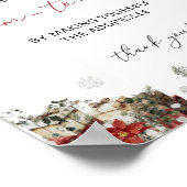 Santa Baby Girl Baby shower Adres een envelop Poster (Hoek)