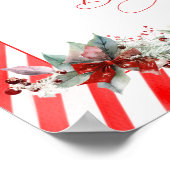 Santa Baby Girl Kleding Baby shower Welkom Poster (Hoek)