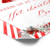 Santa Baby Girl Warm Up bij de Hot Chocolate Bar Poster (Hoek)