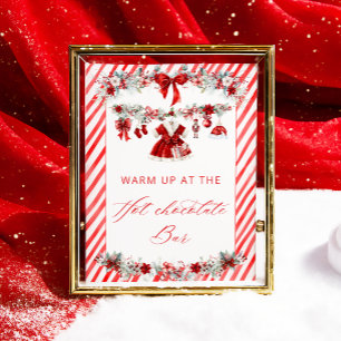 Santa Baby Girl Warm Up bij de Hot Chocolate Bar Poster