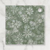 Santa Baby Girl Winter Christmas Baby shower Bedankjes Labels (Achterkant)