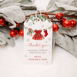 Santa Baby Girl Winter Christmas Baby shower Favor Cadeaulabel