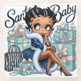 Santa Baby Glazen Onderzetter