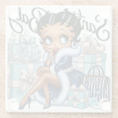 Santa Baby Glazen Onderzetter (Achterkant)