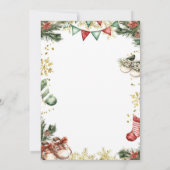 Santa Baby Hangende Kleding Geslacht Reveal Kaart (Achterkant)