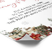 Santa Baby Hoe groot is mama's buik Poster (Hoek)