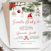 Santa Baby Holiday Christmas Baby shower Kaart