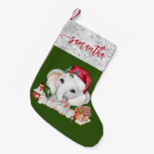 Santa Baby Holiday Elephant Kerstmis Kleine Kerstsok (Voorkant (Hangend))