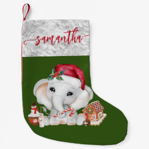 Santa Baby Holiday Elephant Kerstmis Kleine Kerstsok