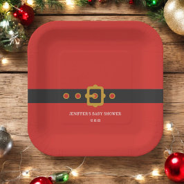 Santa Baby Holiday Kerstfeest Papieren Bordje